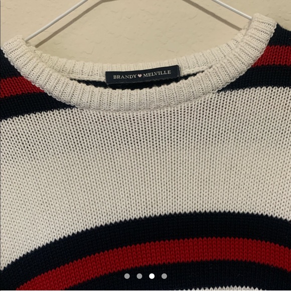 Brandy Melville Bernadette Striped Sweater - Picture 3 of 4